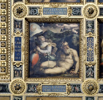 Allegorie der Stadt Fiesole von der Decke des Salone dei Cinquecento, 1565 von Giorgio Vasari